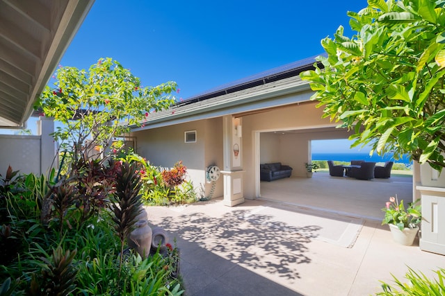 view of patio featuring outdoor lounge area