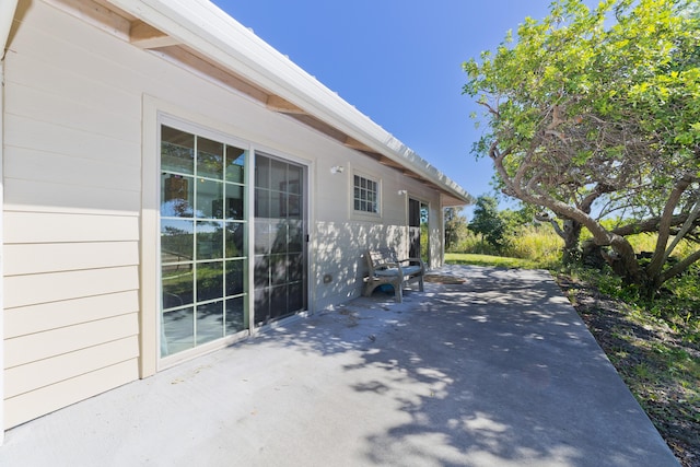 exterior space featuring a patio