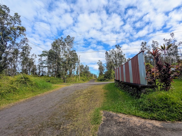 view of road