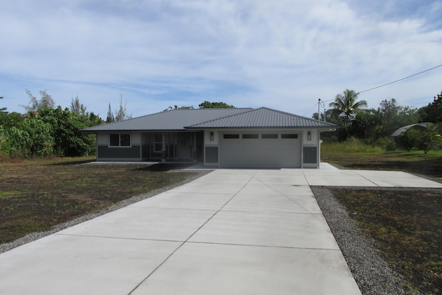 ranch-style house with a garage