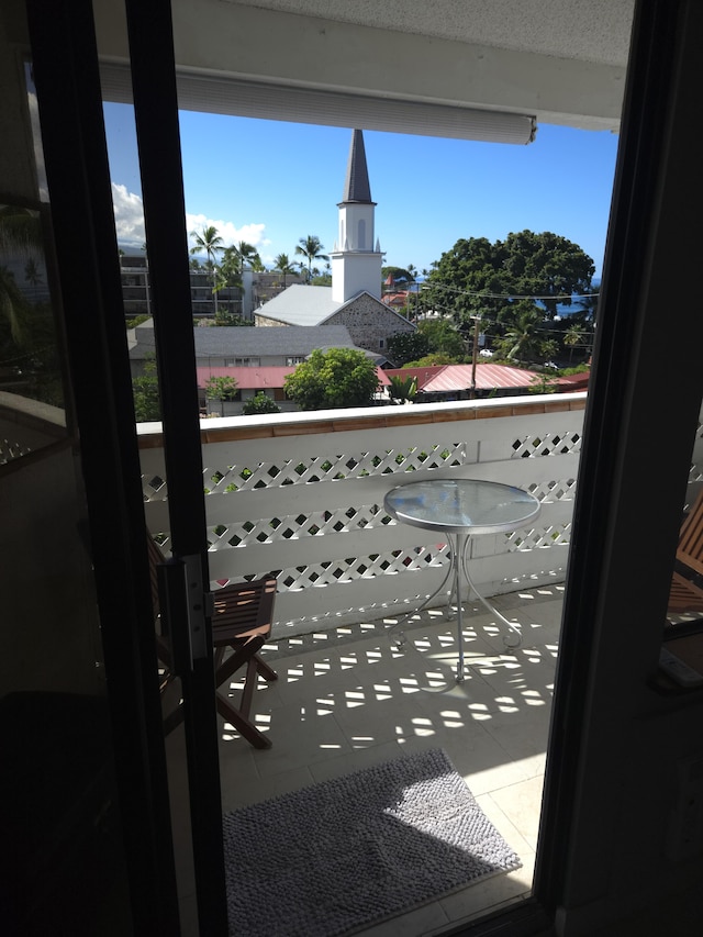 view of balcony