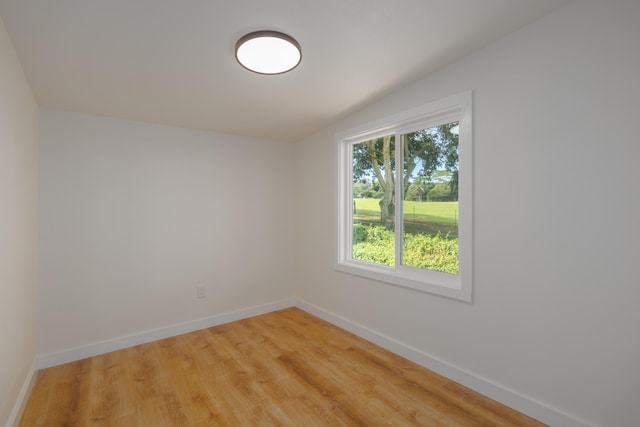 empty room featuring wood-type flooring