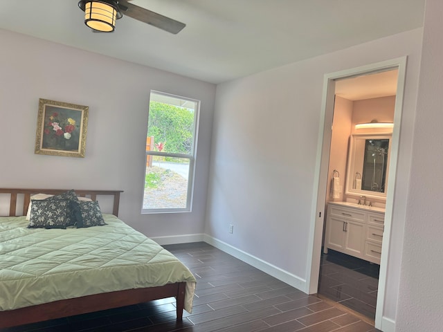 bedroom with ensuite bath