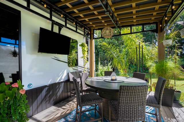 view of patio / terrace with a deck