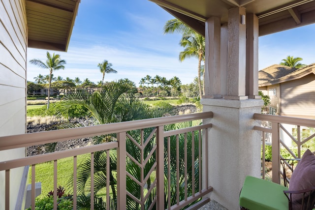 view of balcony