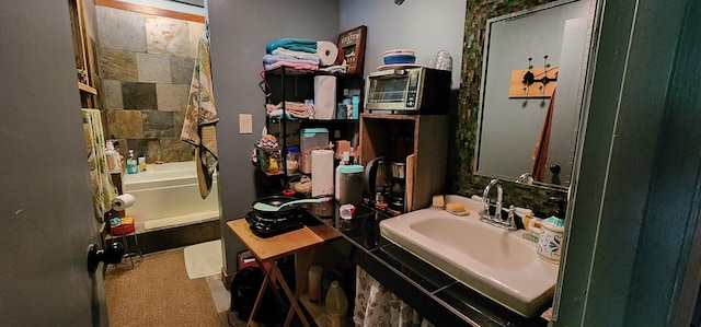 bathroom with a sink