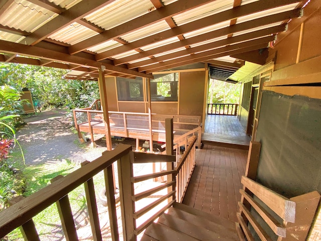 view of wooden terrace