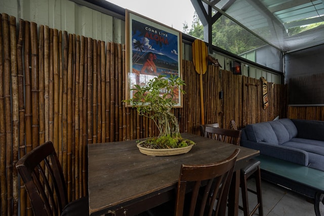 view of dining area