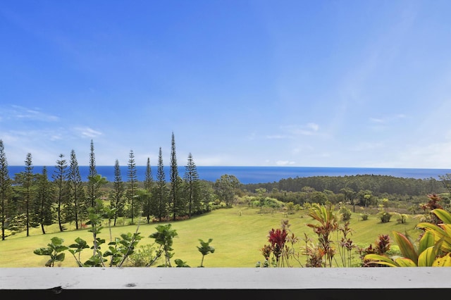 property view of mountains featuring a water view