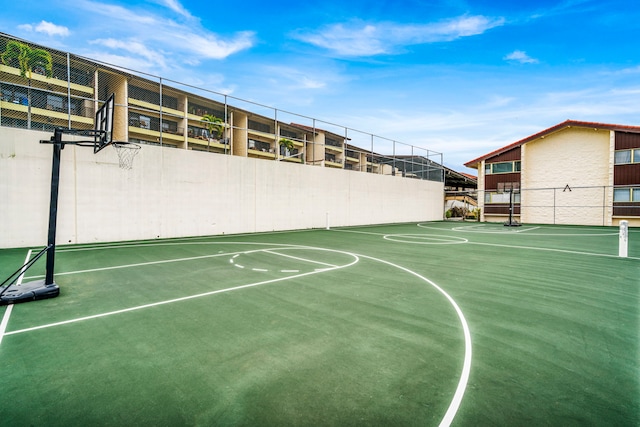 view of basketball court