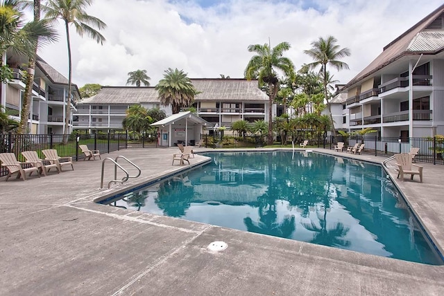 view of pool with a patio