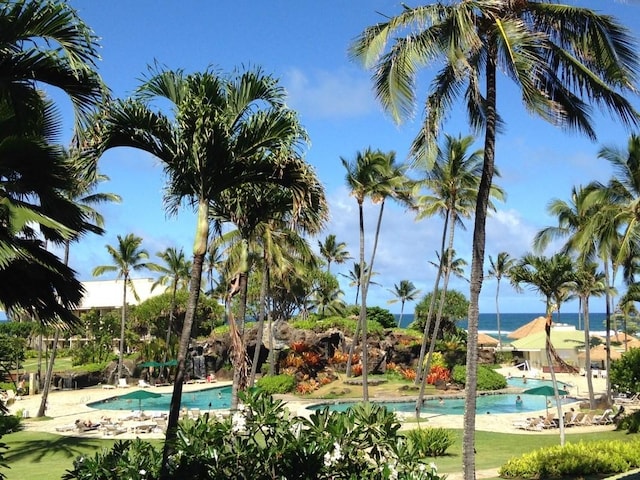 view of pool