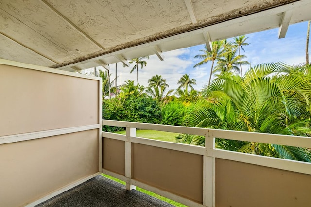 view of balcony