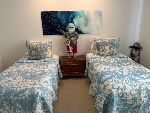 bedroom featuring carpet flooring