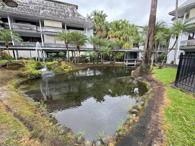 view of water feature