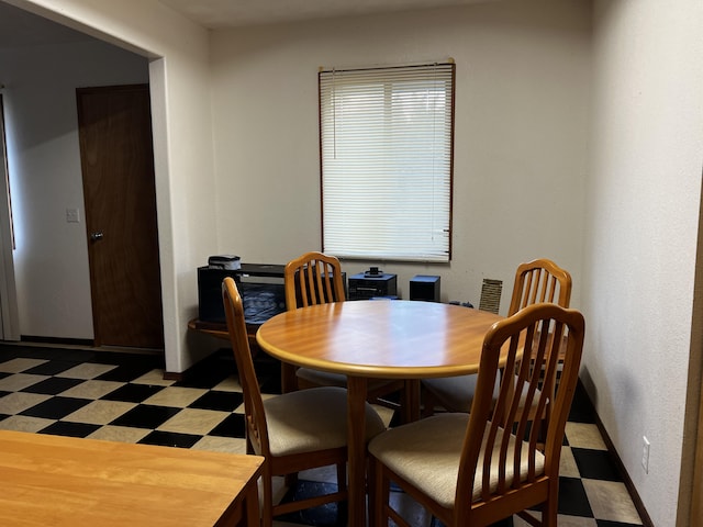 view of dining area