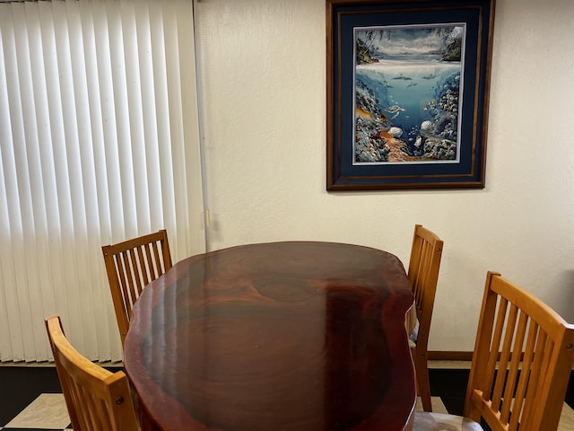 view of dining room