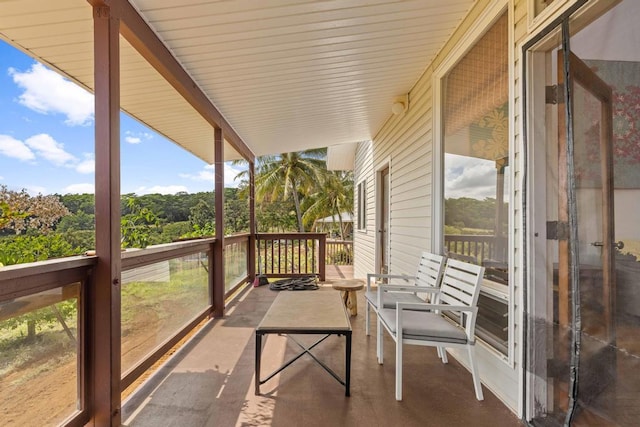 view of balcony