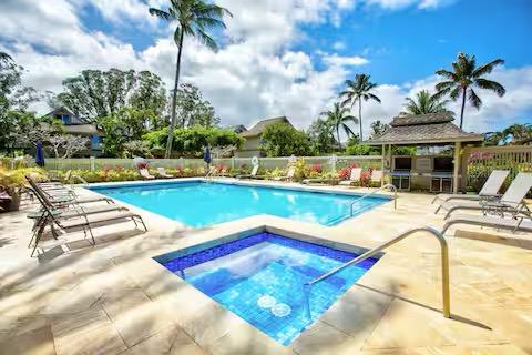 view of pool with a gazebo, a hot tub, and a patio