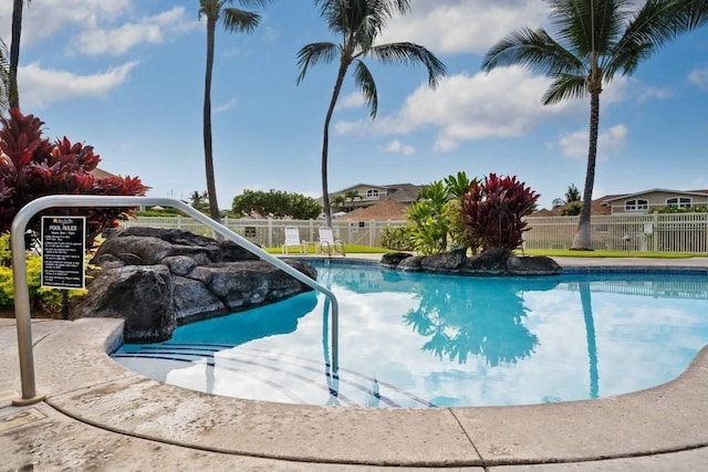 view of pool