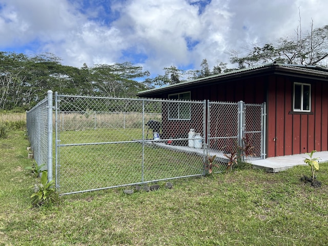 exterior space with a lawn