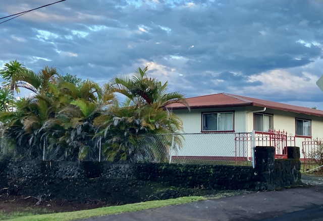 view of home's exterior