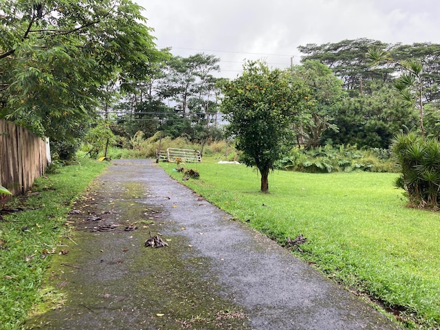 view of road