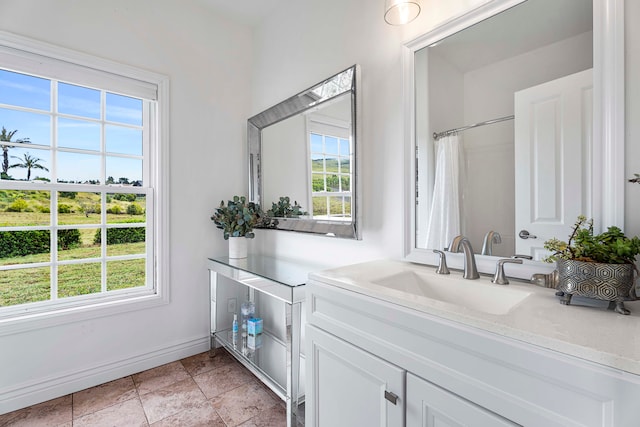 bathroom with vanity