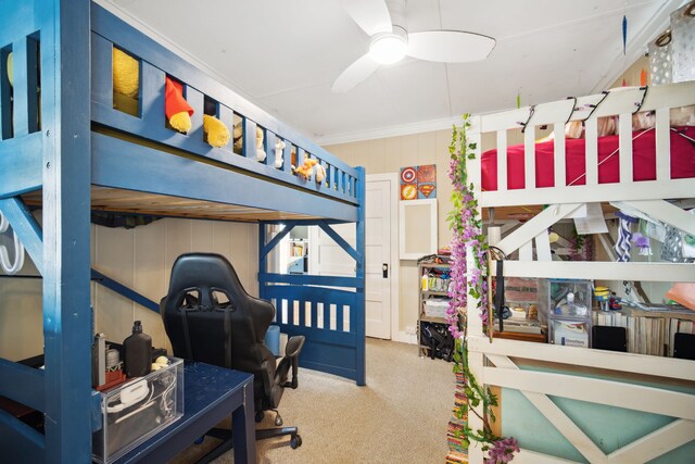 4463 Makaha Rd, Kapaa, HI 96746 - bedroom featuring crown molding and carpet floors