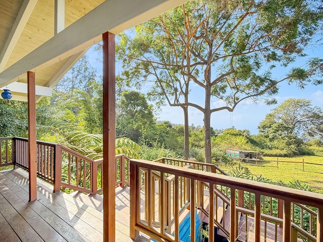 view of wooden terrace