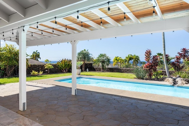 view of pool with a patio