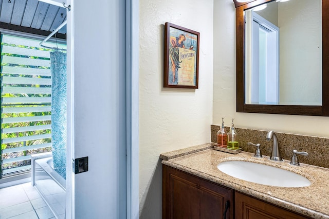 bathroom featuring vanity