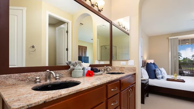 bathroom featuring vanity