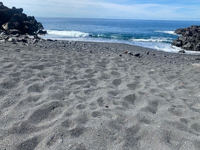 water view with a beach view