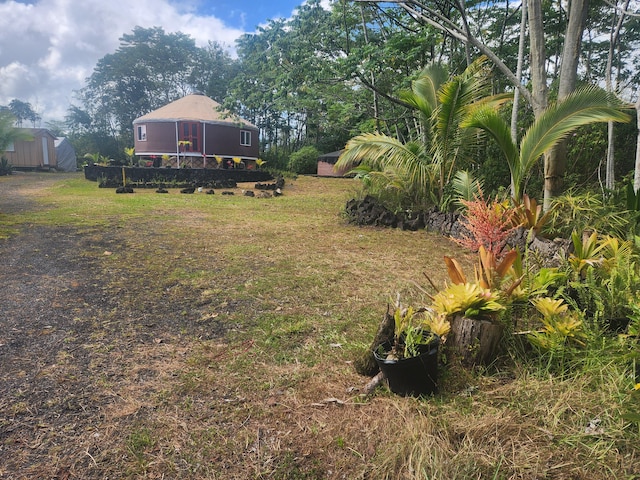 view of yard featuring a gazebo