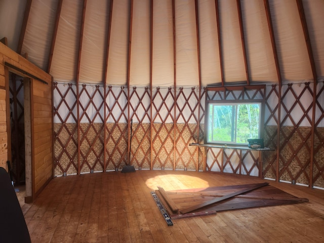 miscellaneous room with wood-type flooring