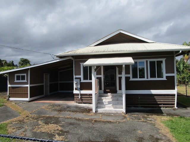 view of front of property