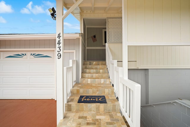 view of exterior entry