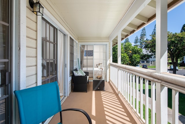 view of balcony