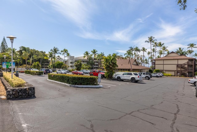 view of uncovered parking lot