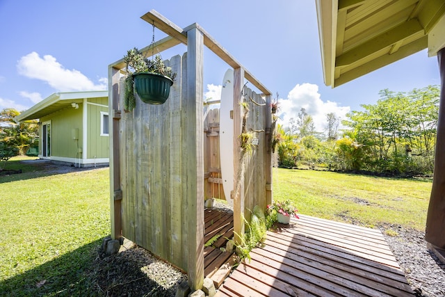 view of outbuilding