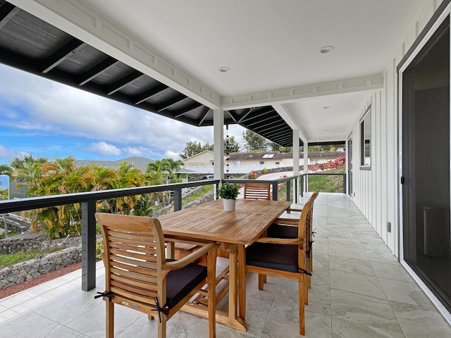 view of balcony