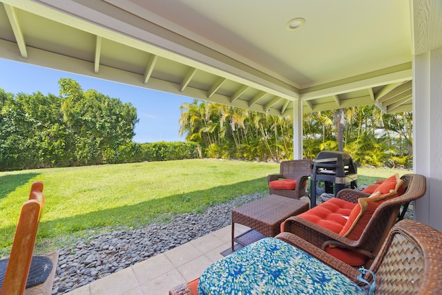 view of patio / terrace featuring area for grilling