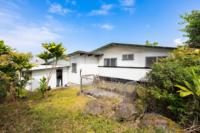 view of rear view of property