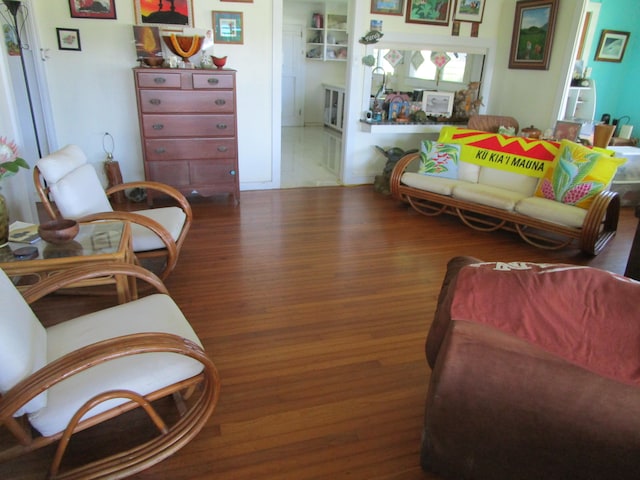 living room featuring wood finished floors