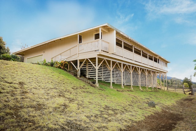 exterior space with fence