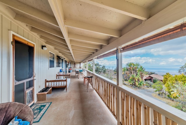 view of balcony