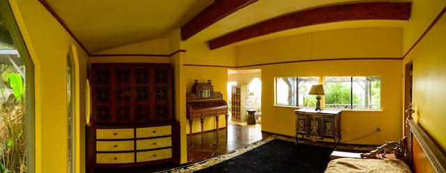 2239 Upper Kanaio Rd, Kula, HI 96790 - bedroom with multiple windows and vaulted ceiling
