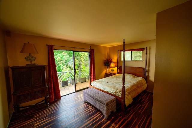 2239 Upper Kanaio Rd, Kula, HI 96790 - bedroom featuring access to exterior and wood finished floors