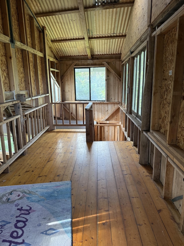 interior space featuring wood-type flooring
